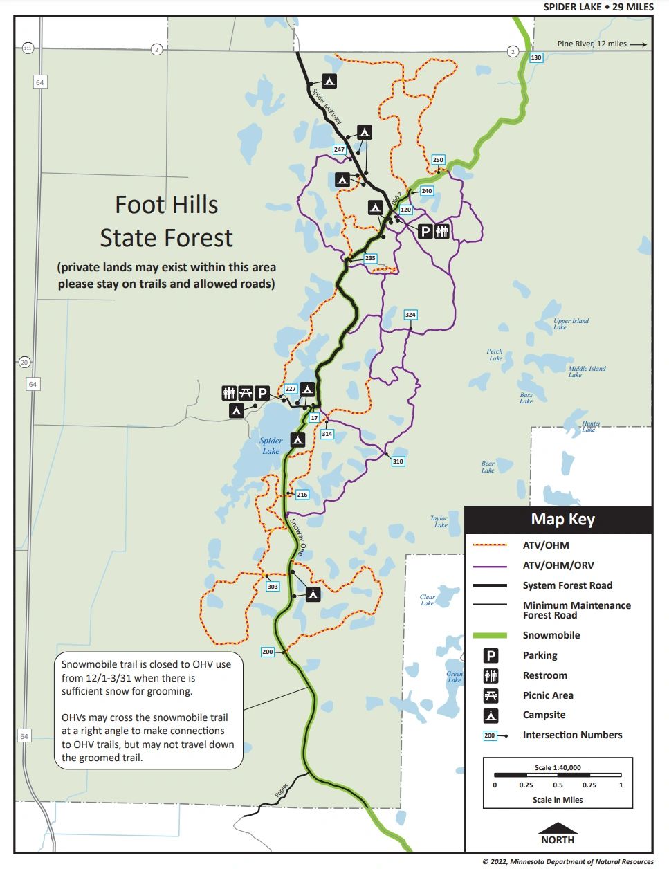 Spider Lake Trail, Cass County, Minnesota